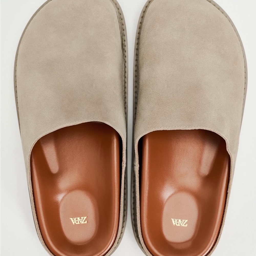 Zara Women Fur Clogs